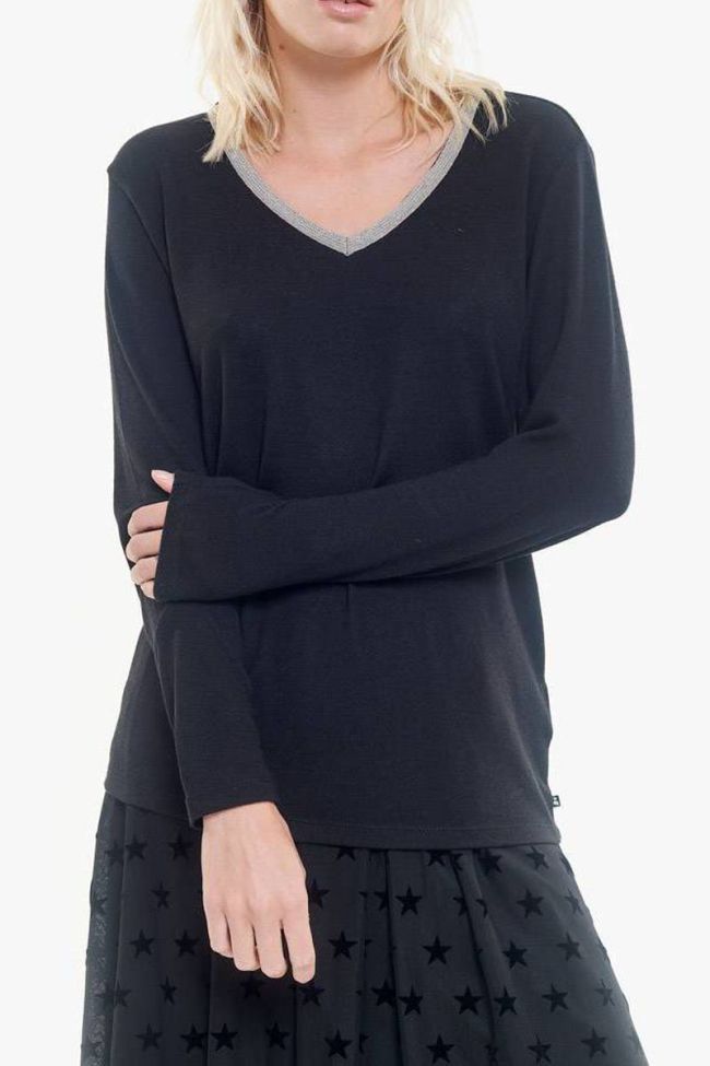 T-shirt Prisca in schwarz