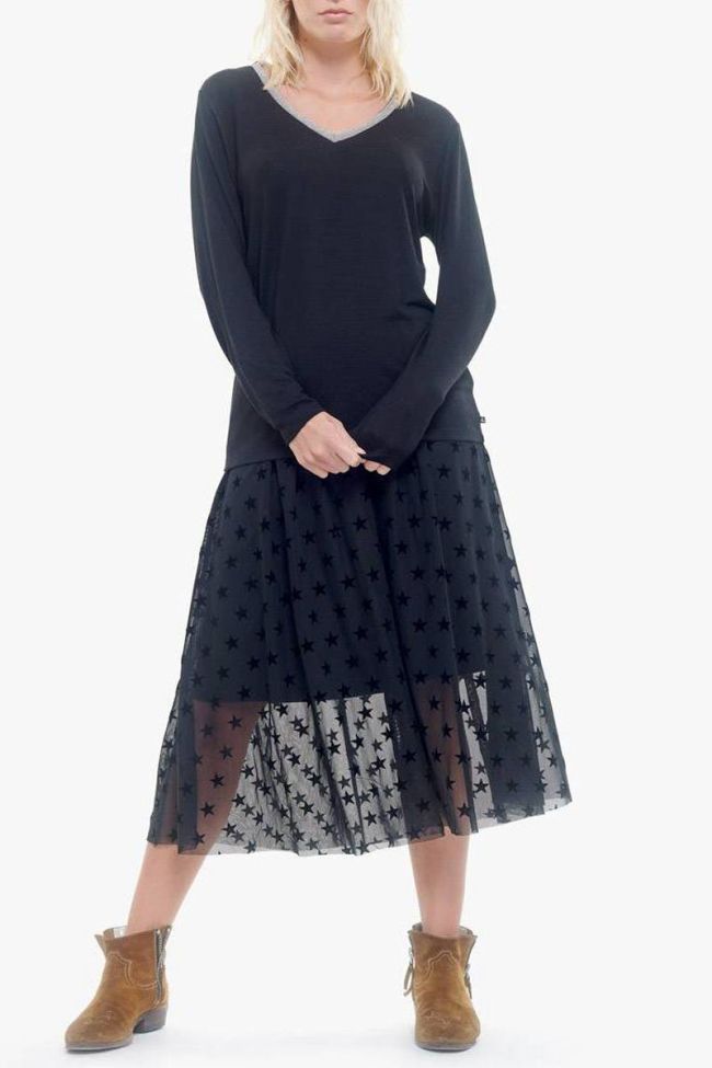 T-shirt Prisca in schwarz