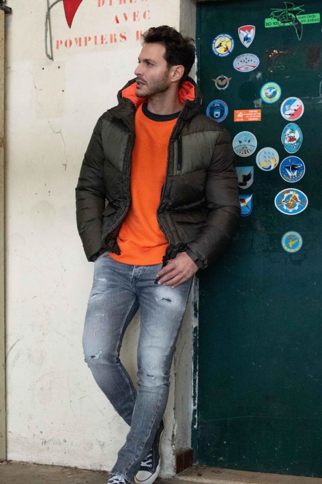 900/15 Tapered jeans destroy grau Nr.3