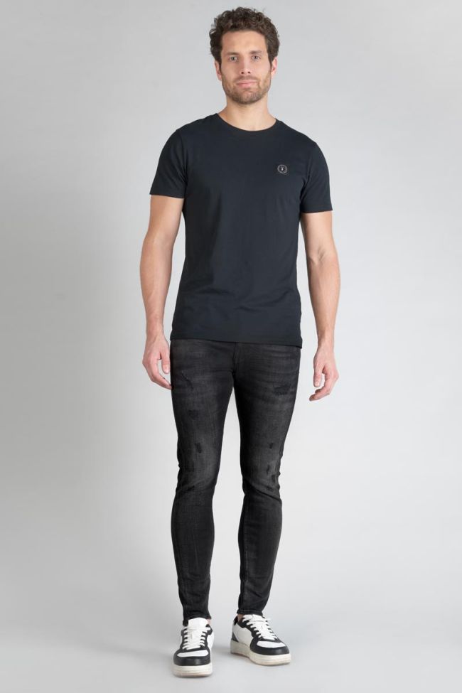 Jeans power skinny 7/8 destroy schwarz Nr.1