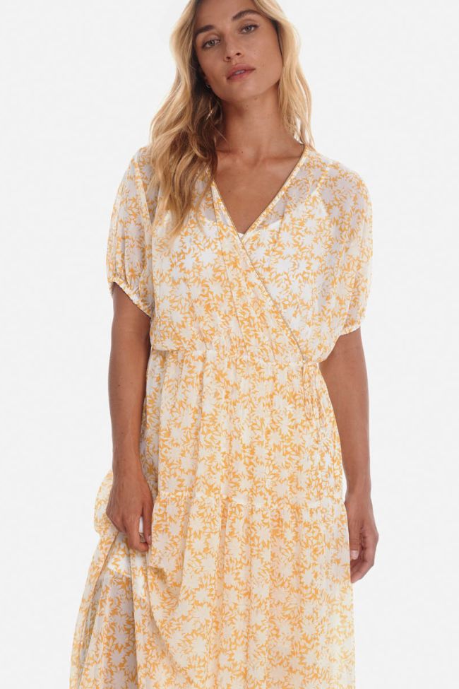 Langes kleid Bilbao in gelb