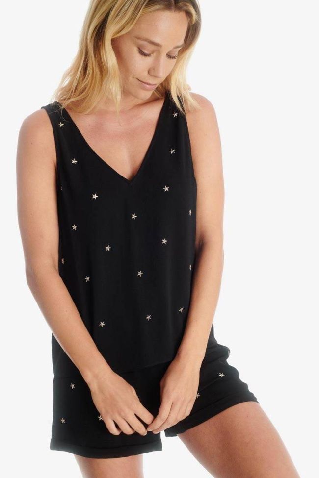 Top Fioni in schwarz