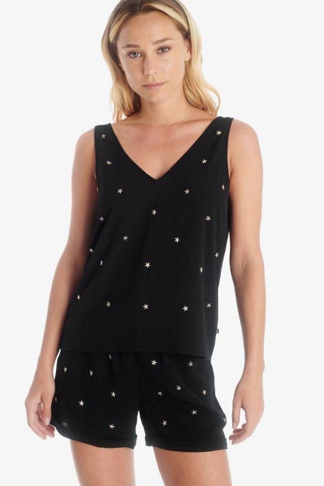 Top Fioni in schwarz