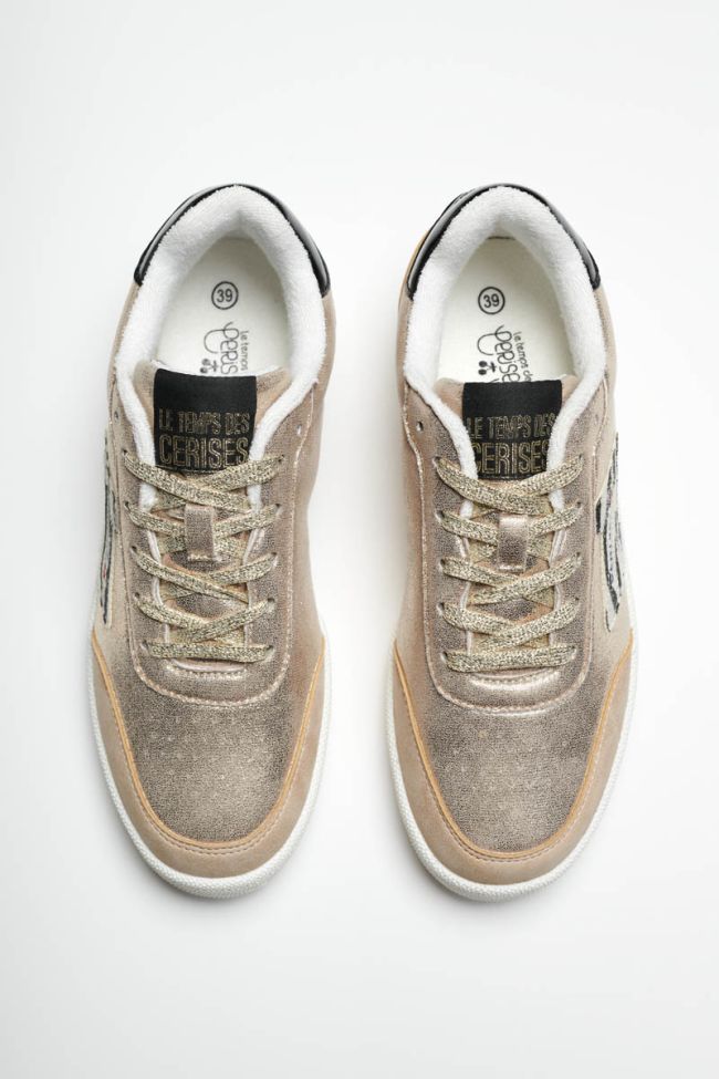 Baskets Flash dorées 