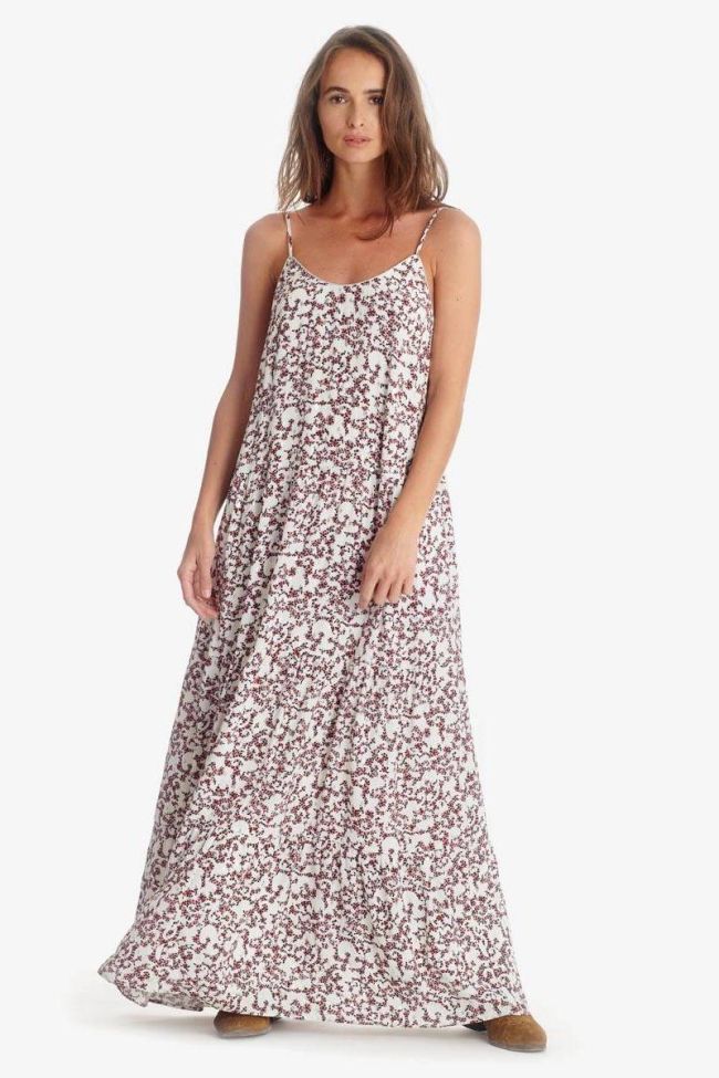 Langes kleid Milena in weiß