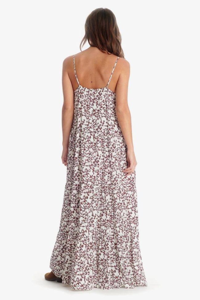 Langes kleid Milena in weiß