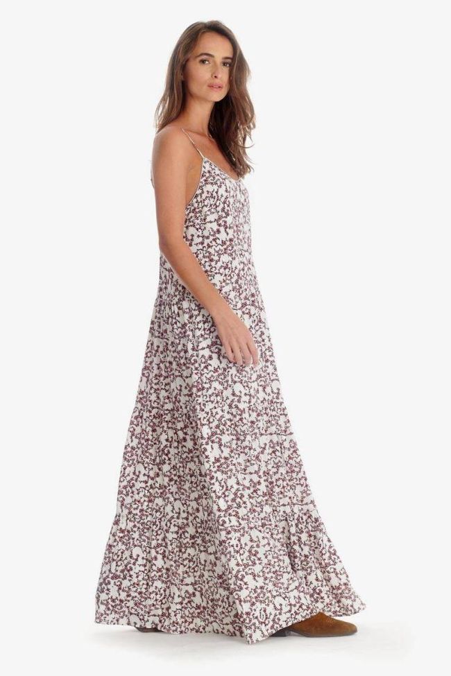 Langes kleid Milena in weiß