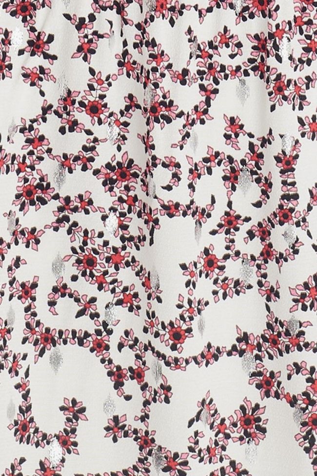 Langes kleid Milena in weiß