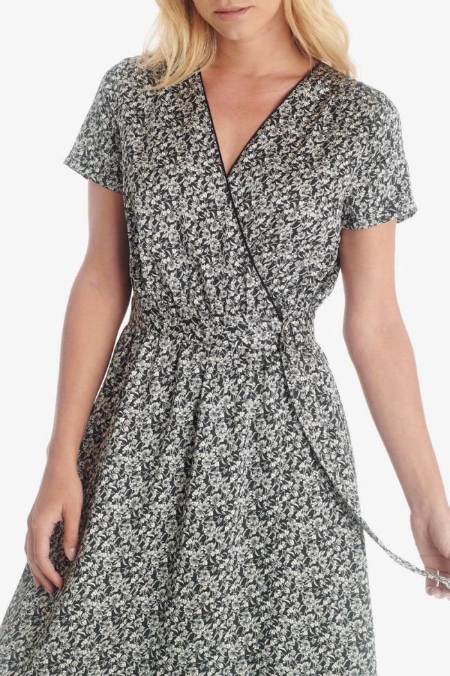 Langes kleid Rugy in schwarz