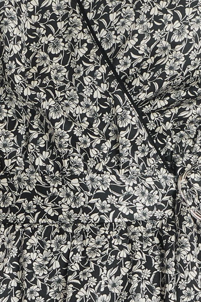 Langes kleid Rugy in schwarz