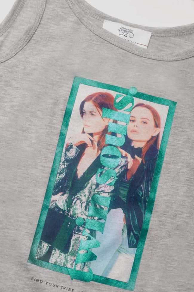 T-shirt Geminigi in grau