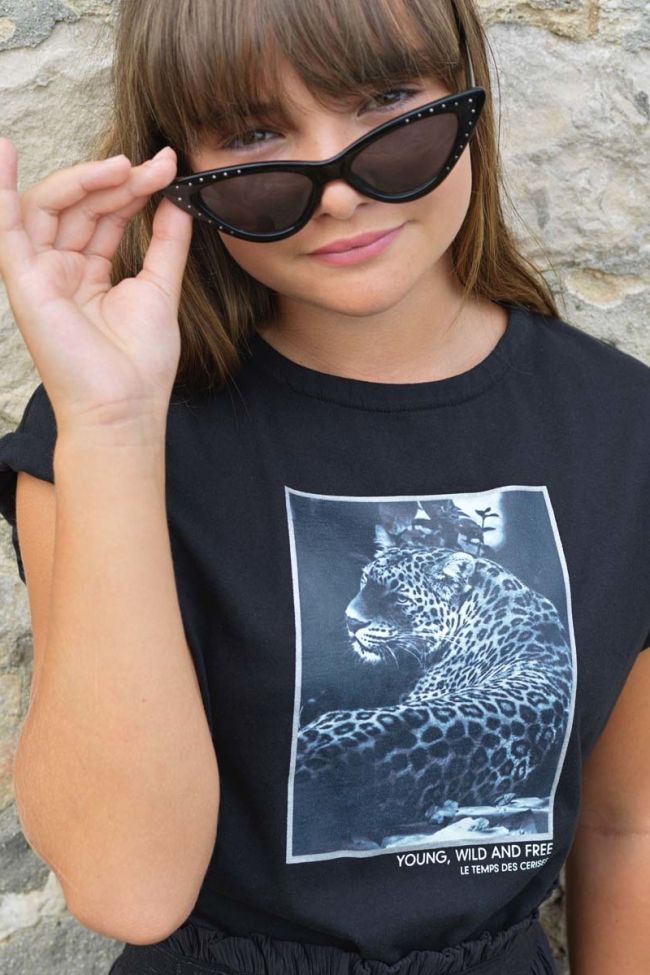 T-shirt Hellogi in schwarz