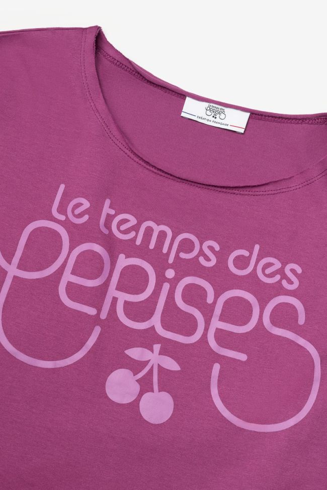 T-Shirt Musgi in lila mit Druck