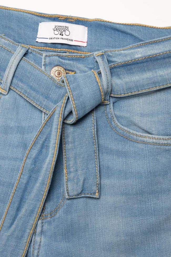 Jeans wide-leg Wave high waist 7/8 vintage blau Nr.5