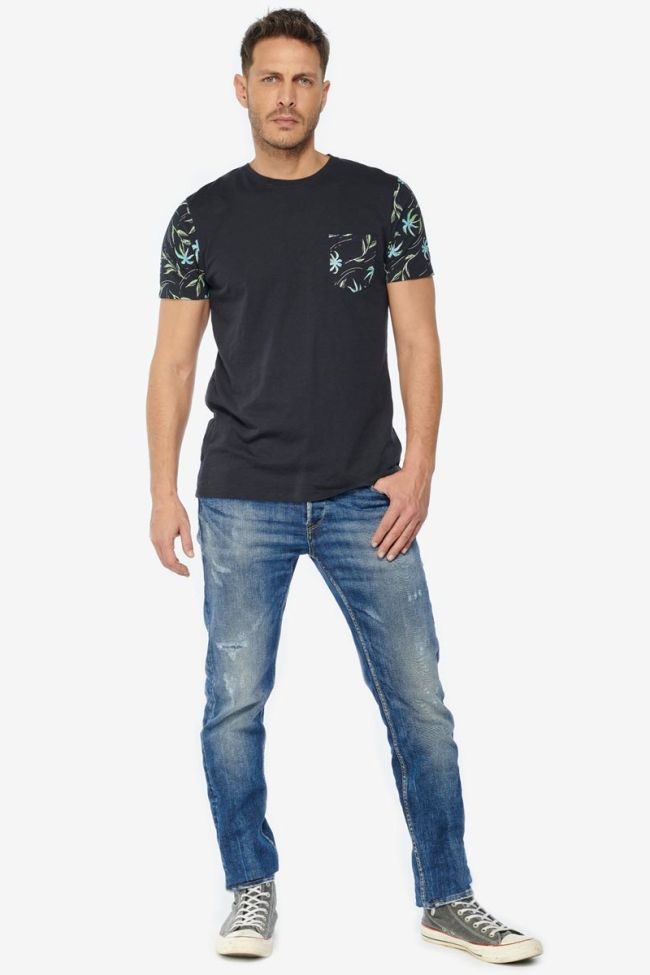T-shirt Bazin in blau