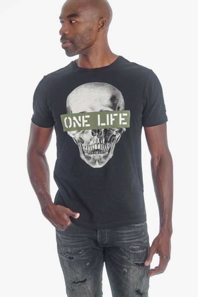 T-shirt Benton in schwarz