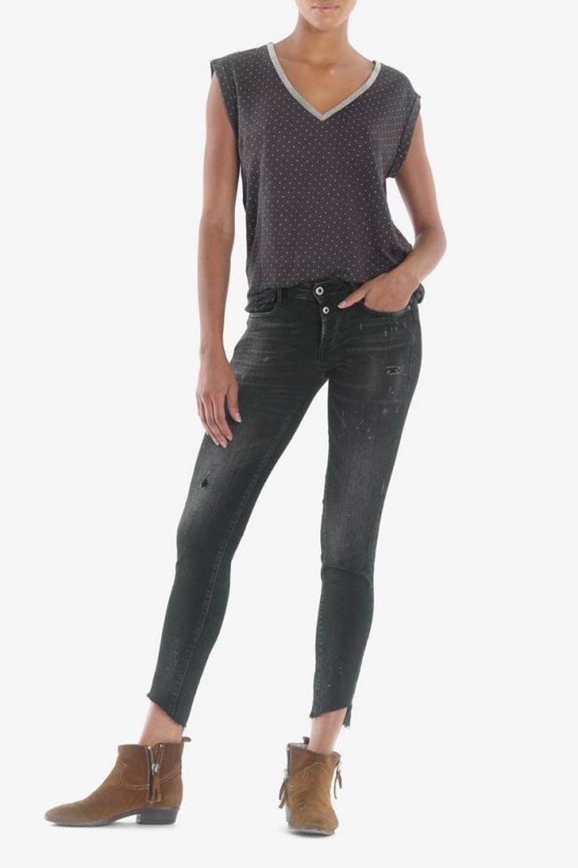 Alais Pulp Slim 7/8 jeans destroy schwarz Nr.1