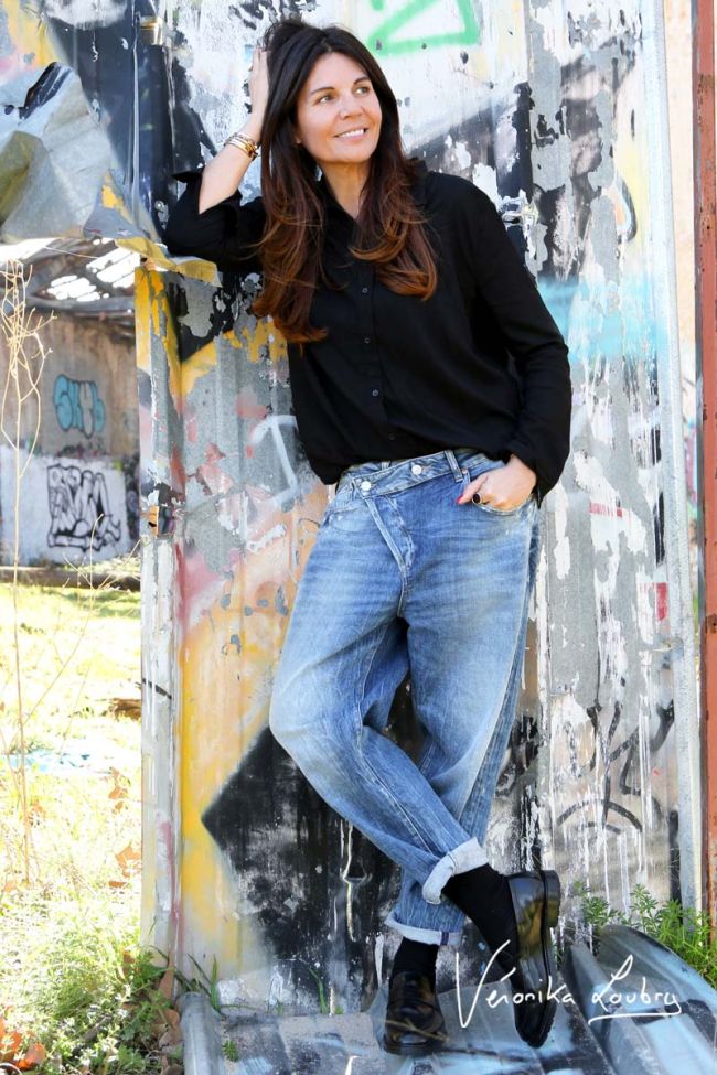 Mary Jeans destroy blau Nr.4