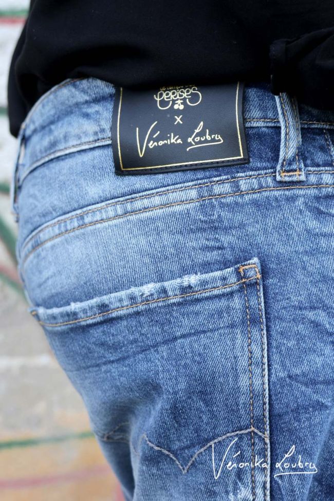 Mary Jeans destroy blau Nr.4