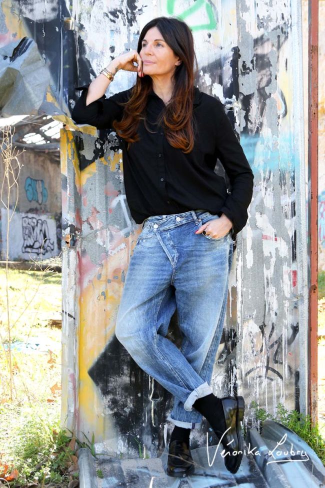 Mary Jeans destroy blau Nr.4