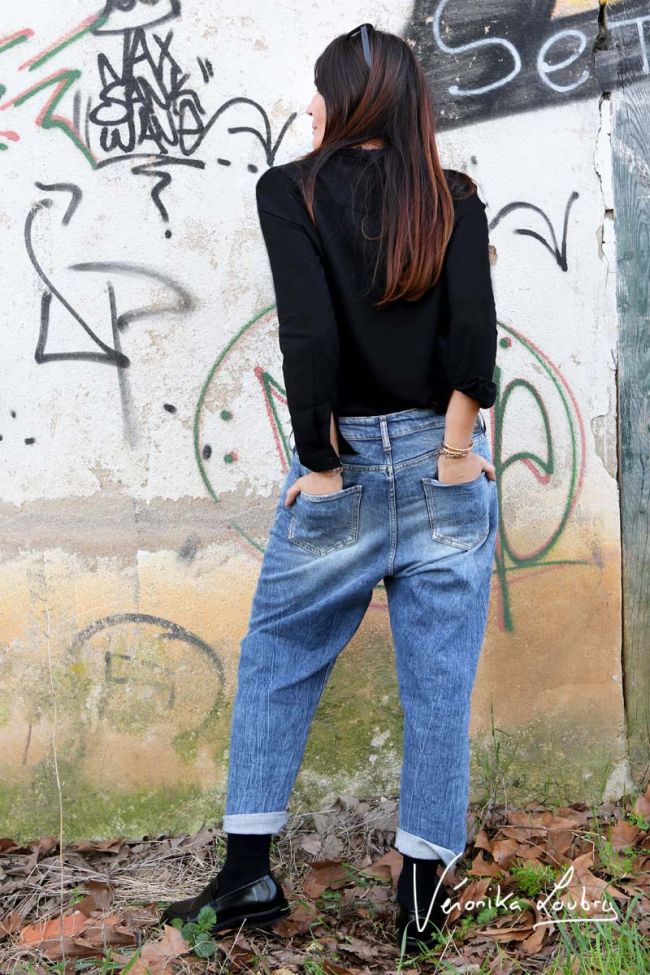 Mary Jeans destroy blau Nr.4