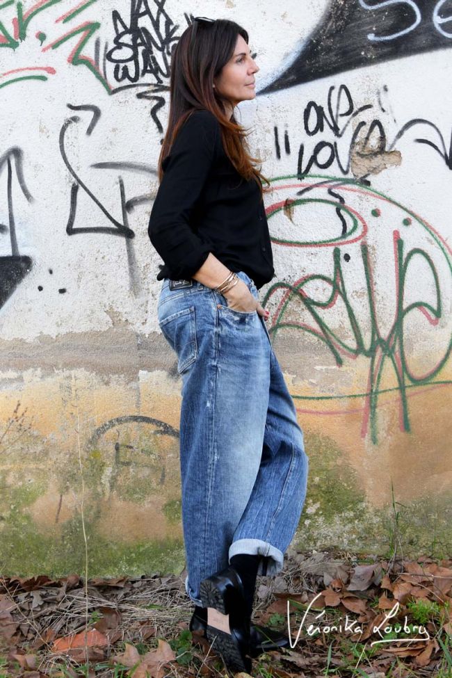 Mary Jeans destroy blau Nr.4