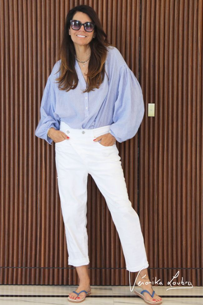 Marywhite Jeans destroy weiß 