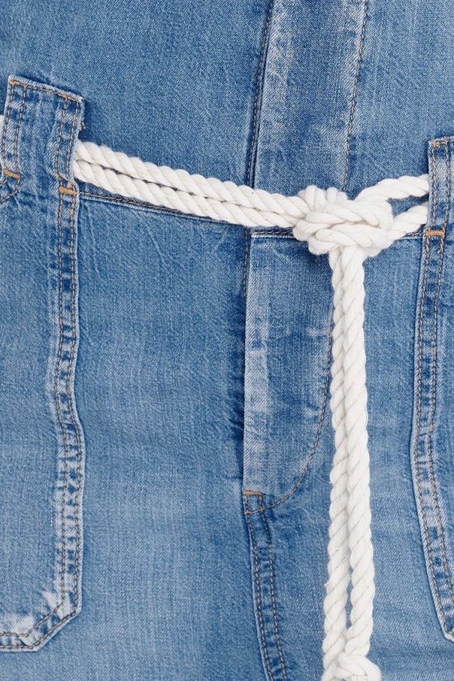 Latzhose Desk in blau