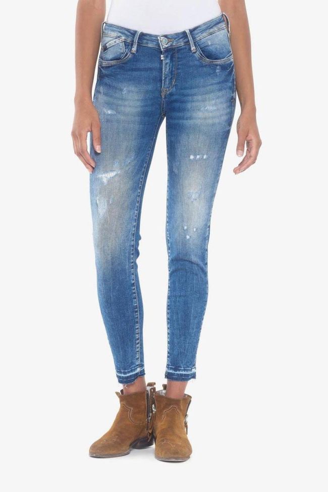 Usoa Power Skinny 7/8 jeans destroy blau Nr.3