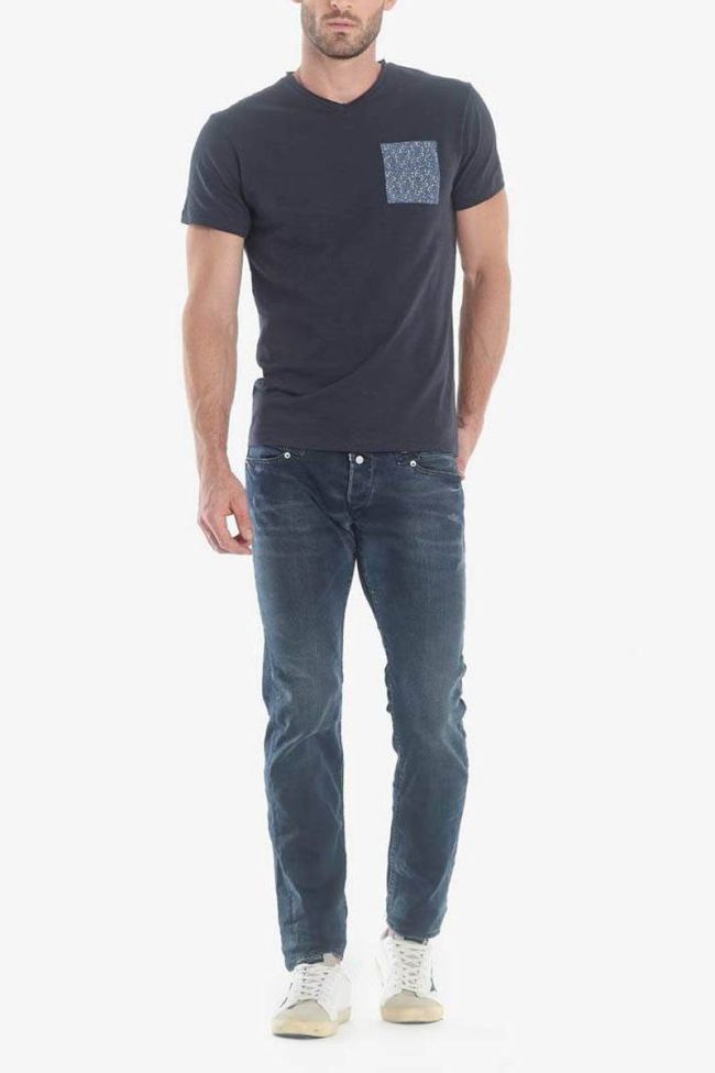 Jeans 700/11 slim Jaco destroy blau-schwarz Nr.2