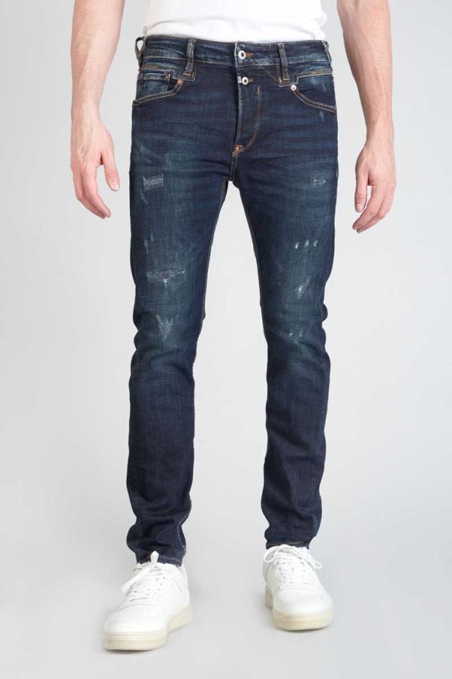 Jeans 900/16 tapered Raffi destroy blau-schwarz Nr.2