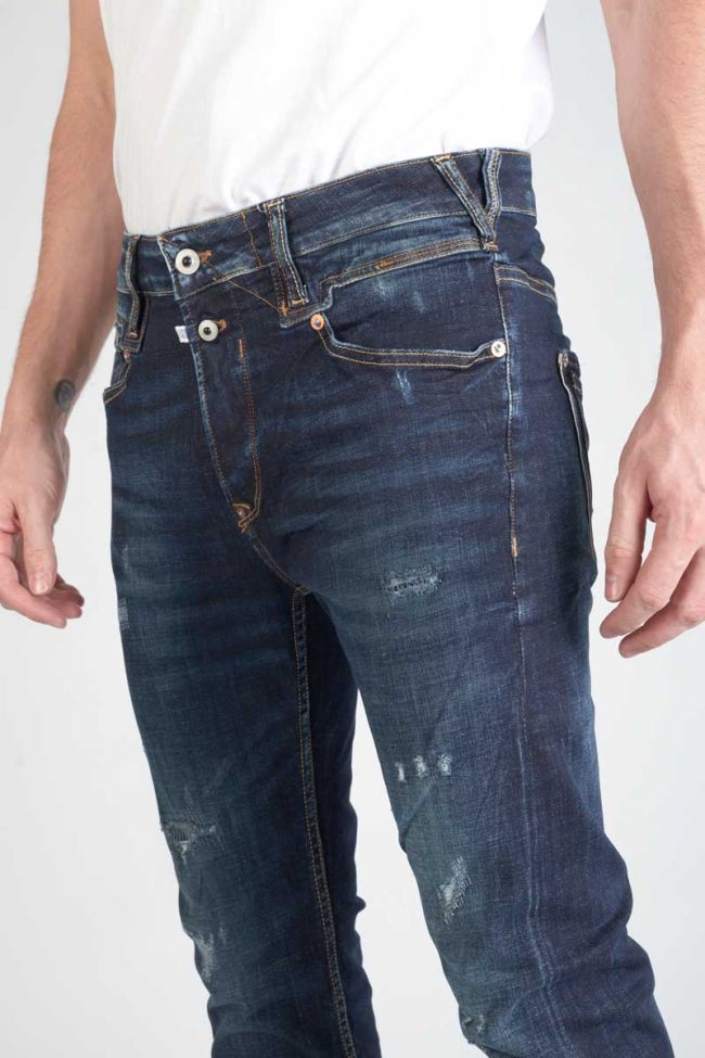 Jeans 900/16 tapered Raffi destroy blau-schwarz Nr.2
