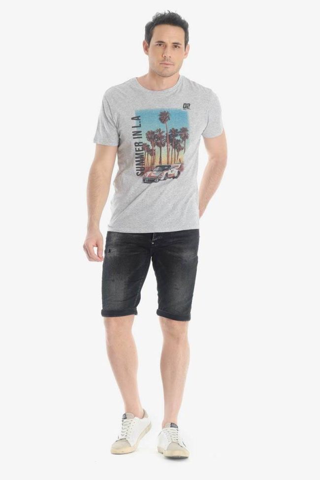 Bermuda-short Jogg in schwarz