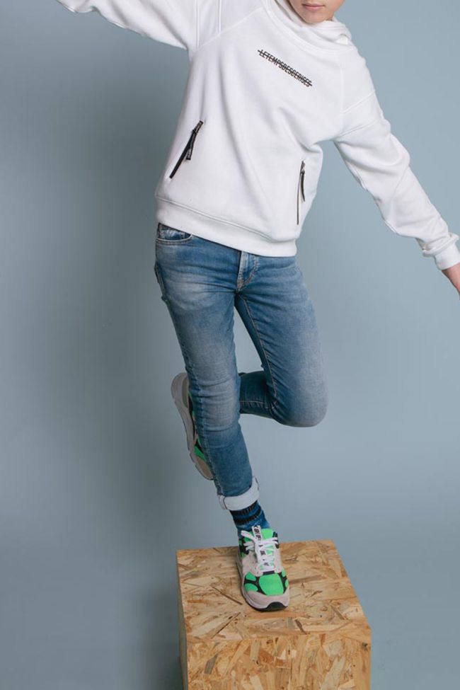 Kapuzen-sweatshirt Michibo in weiß