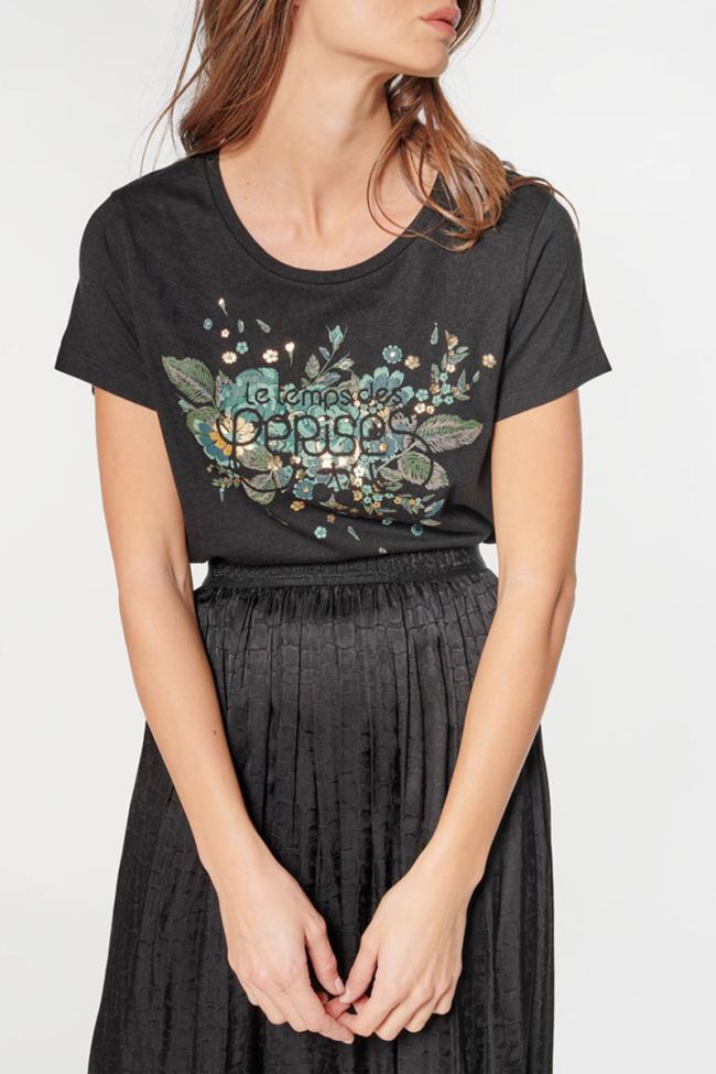 T-shirt Frankie in schwarz