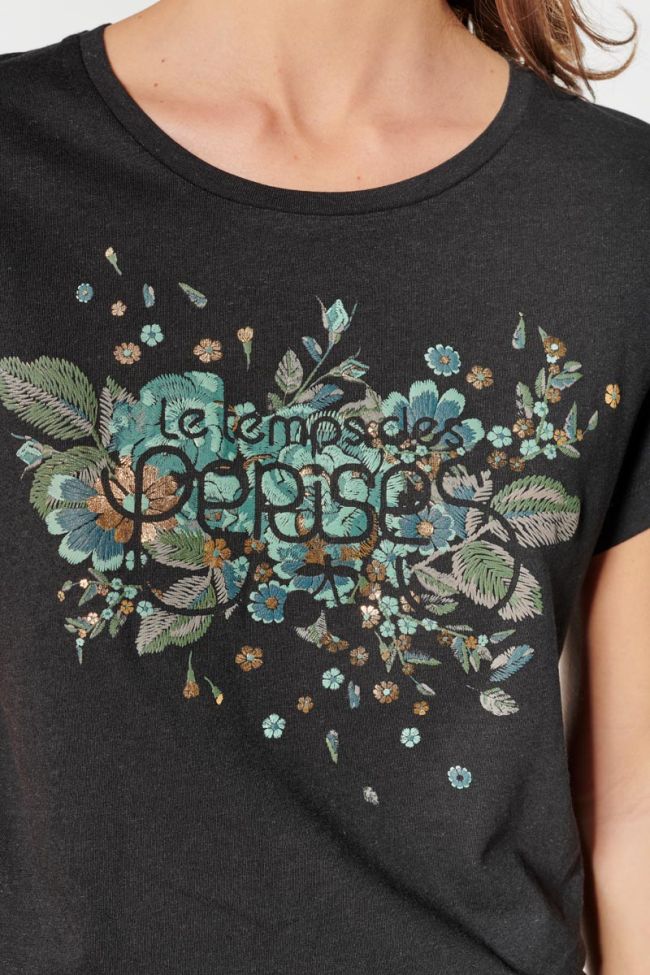 T-shirt Frankie in schwarz