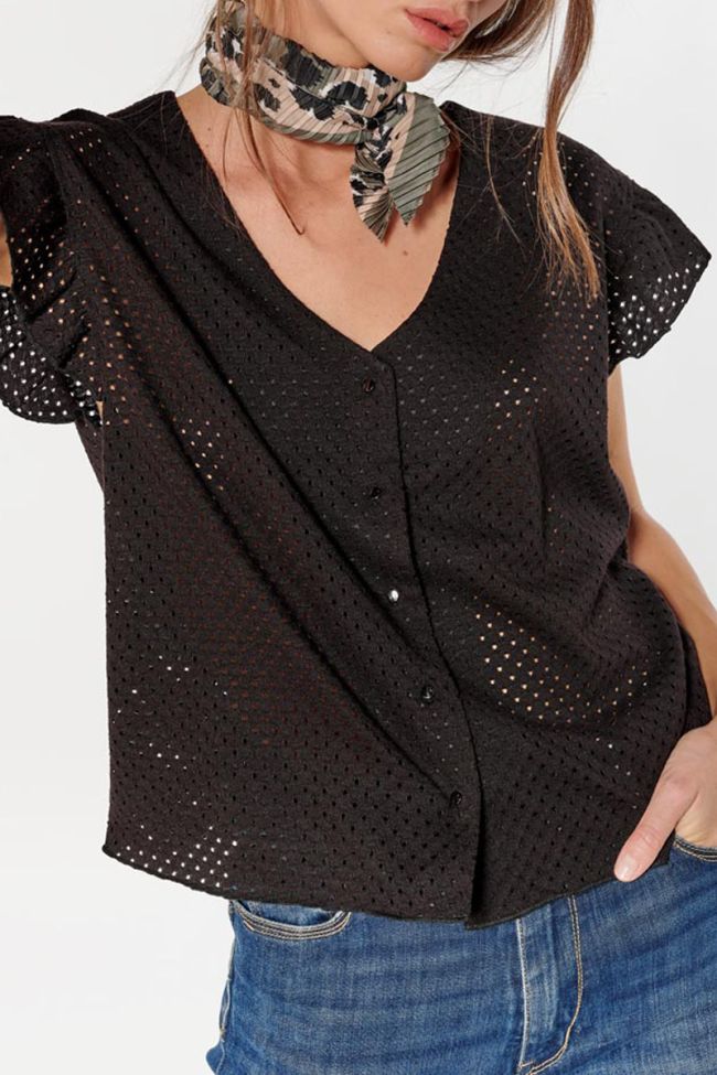 T-shirt Glenn in schwarz