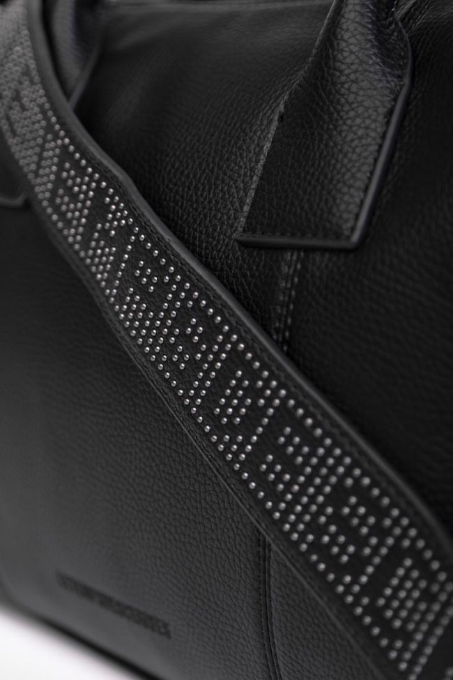 Bowlingtasche Isaia mit Nieten in schwarz