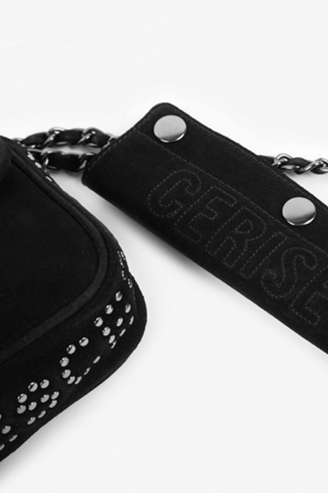 Tasche Klelia aus schwarzem Wildleder