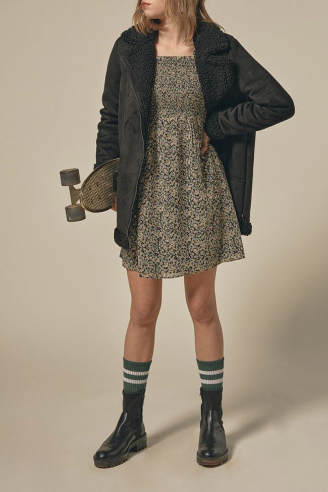 Mantel Orchygi in schwarz