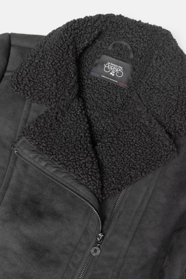 Mantel Orchygi in schwarz