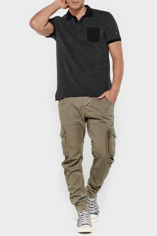 Poloshirt Pasio in schwarz