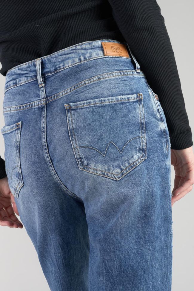 Jeans boyfit Cosy 7/8 destroy vintage blau Nr.4