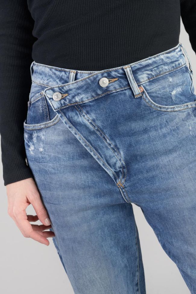 Jeans boyfit Cosy 7/8 destroy vintage blau Nr.4