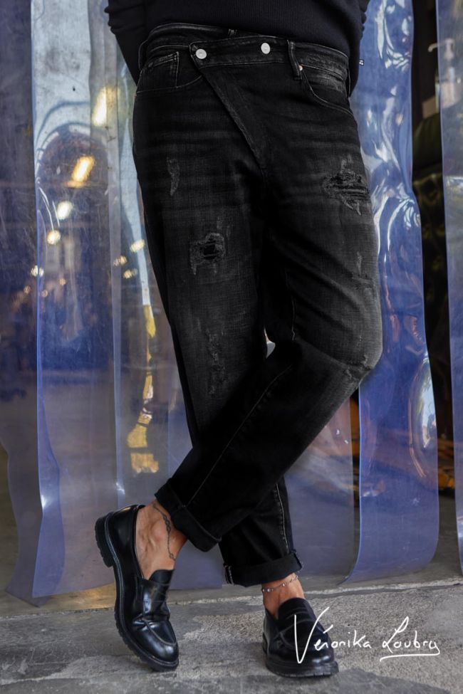 Mary black Jeans destroy schwarz Nr.1