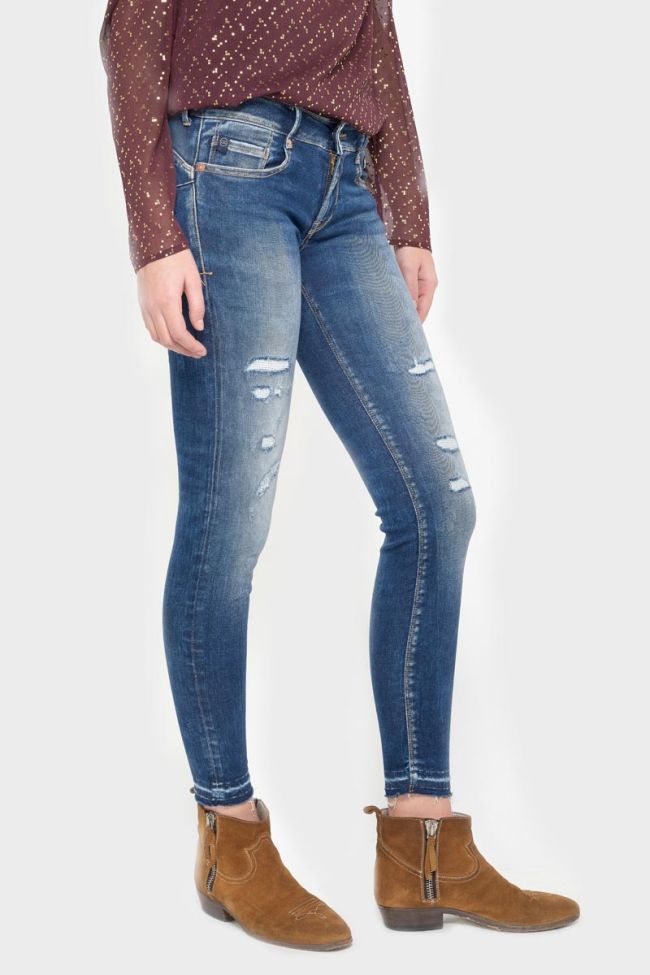 Talara Pulp Slim 7/8 jeans destroy vintage blau Nr.2