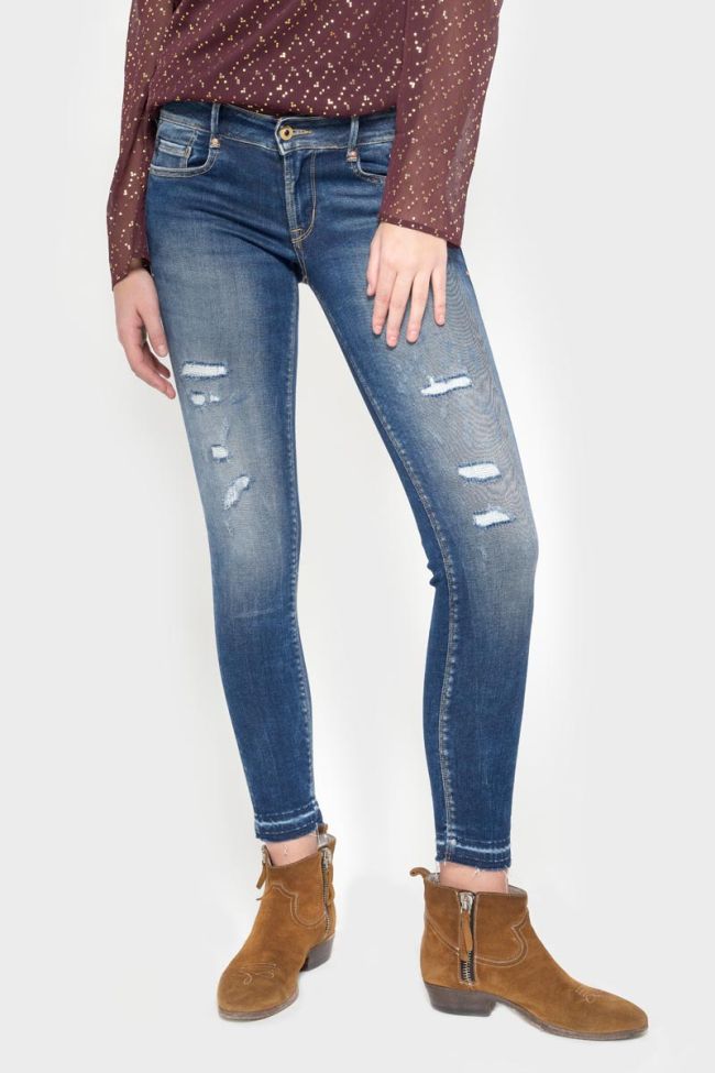 Talara Pulp Slim 7/8 jeans destroy vintage blau Nr.2