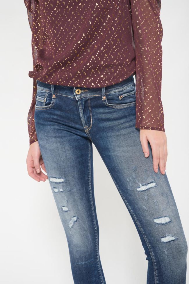 Talara Pulp Slim 7/8 jeans destroy vintage blau Nr.2