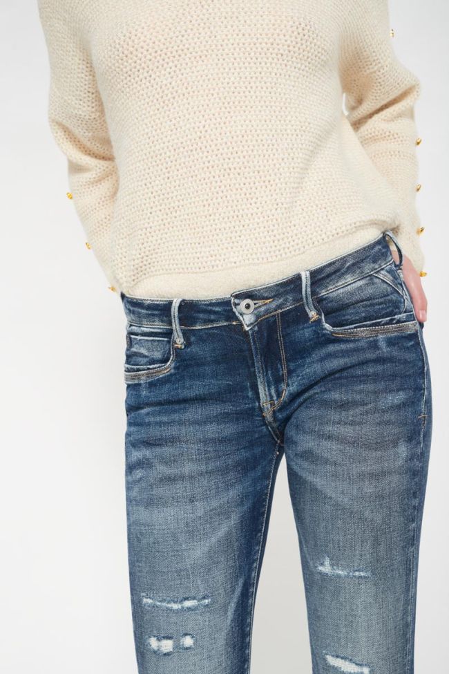 Tiapa Power Skinny 7/8 jeans destroy vintage blau Nr.2