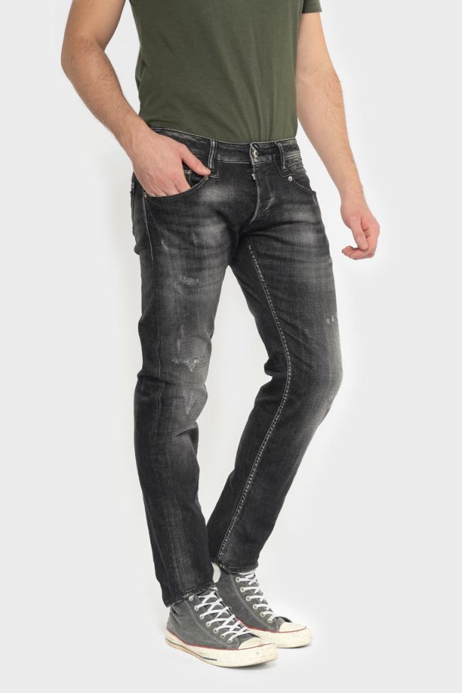 Nelson 700/11 Slim jeans destroy schwarz Nr.1